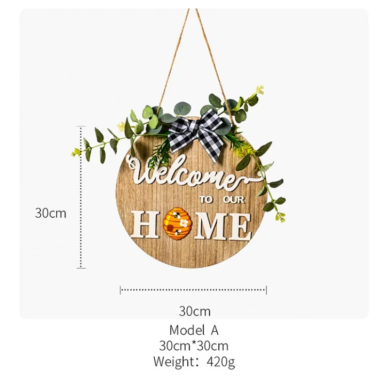 

DIY Door Decor Replace A Variety Of Pattern Wooden Welcome Houses Christmas Halloween Listing Door Living Room Home Decoration