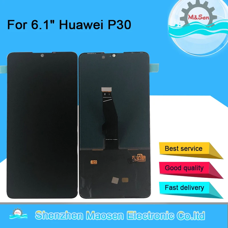 M& Sen для 6," huawei P30 ELE-L29 ELE-L09 OLED ЖК-дисплей Экран дисплея+ сенсорная панель(диджитайзер) для ELE-AL00 ELE-TL00 с защитой от отпечатков пальцев