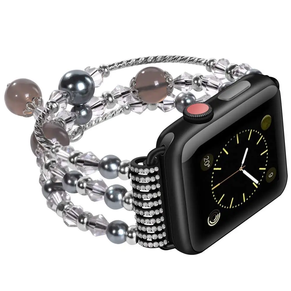 Для apple watch band series 3 2 1 42 мм 38 iwatch женский модный стиль роскошный Агат дизайн со