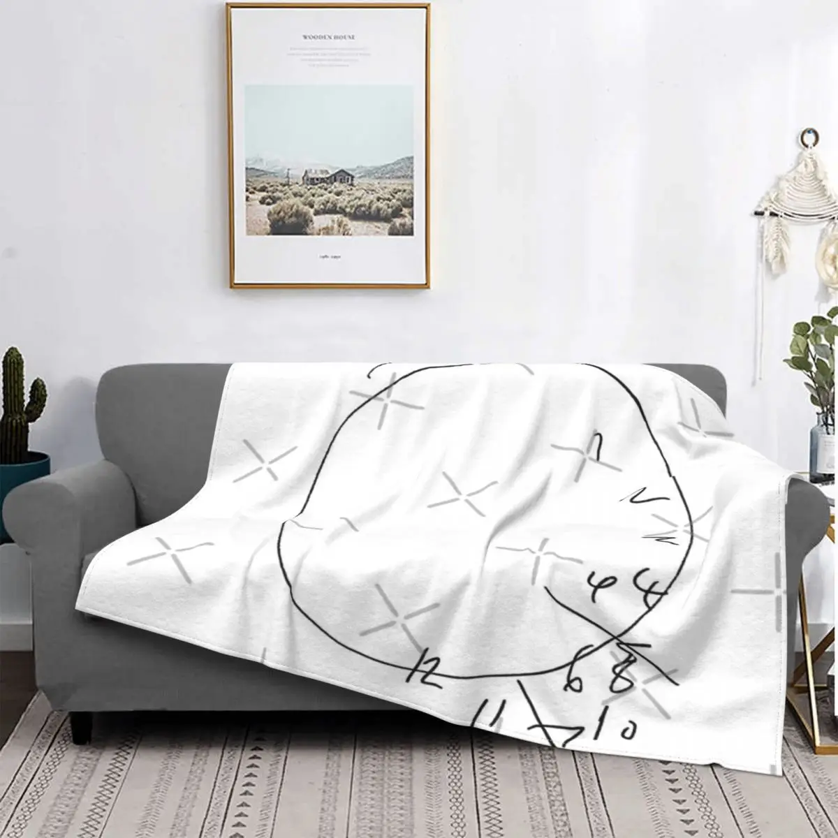 

Will's-Hannibal-colcha a cuadros para cama, manta con capucha, colcha de verano