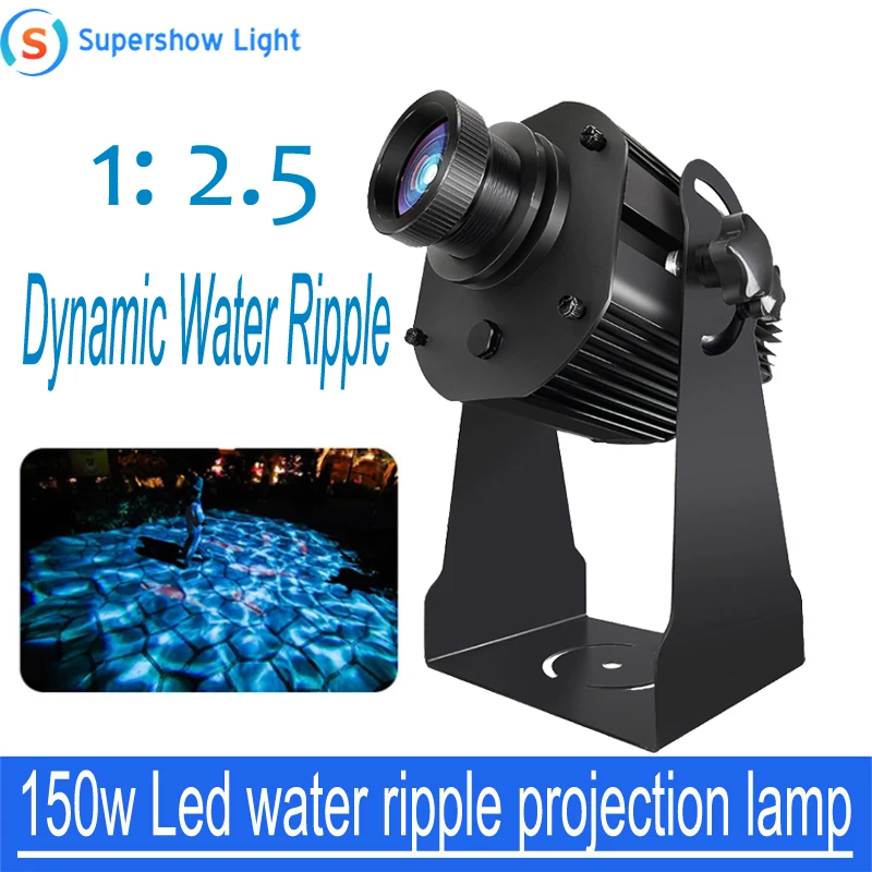 

150W LED Projector in Advertisement Lights Dynamic Water Ripple Projection Lamp Shadow Lighting for Bar Entertainment Venue