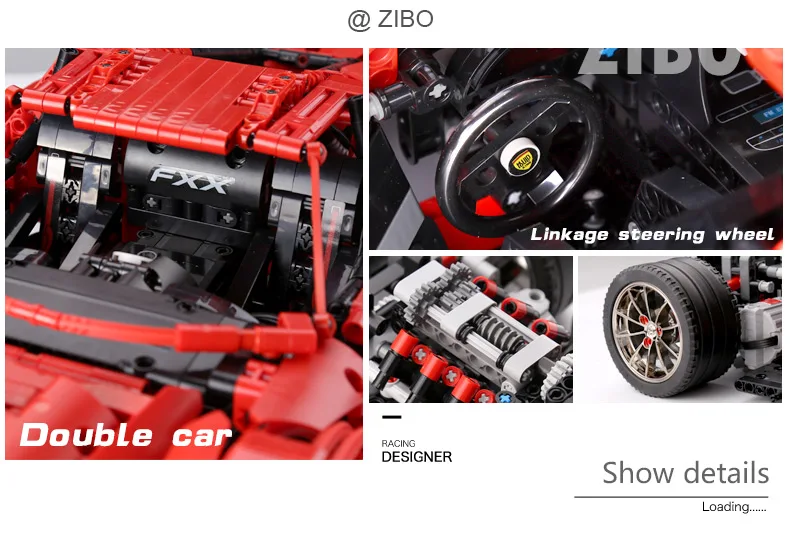 DHL технические игрушки 23006 Супер гоночный автомобиль комплект MOC-3918 хэтчбек Тип Набор строительных блоков Кирпичи Детские Рождественские подарки