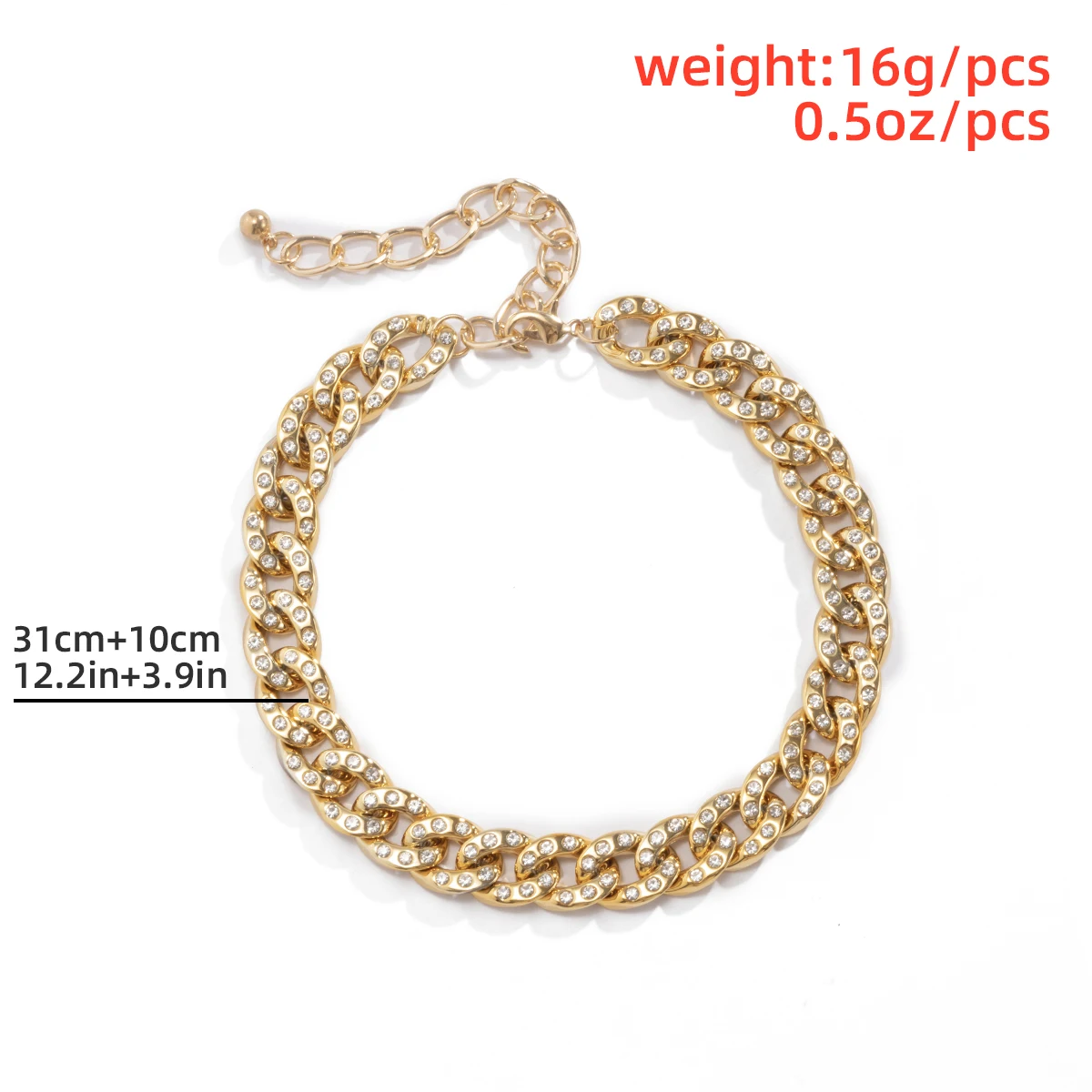 

Salircon Kpop Crystal Link Chain Necklace for Women Punk Simple Gold Color Rhinestone Choker Necklace Fashion Jewelry Gift 2021