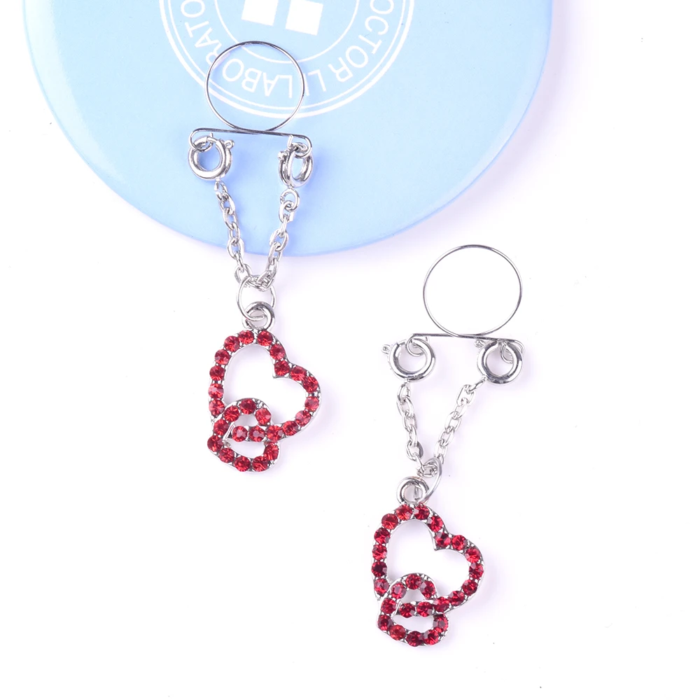 Пикантные клипсы без пирсинга имитация кольца для сосков украшения тела двойные