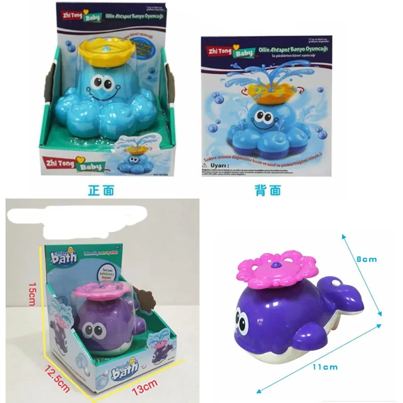 

Baby Bath Toys Animal Cute Electric Spray Water Octopus Bath Toys Cartoon Baby Swim Fun Splashing Toys Infant Water Toy New