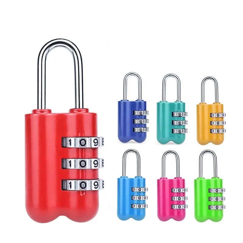 

Security 3 Digit Combination Travel Suitcase Luggage Bag Code Lock Padlock Well for Luggage Suitcase Baggage Toolbox Gym Locker