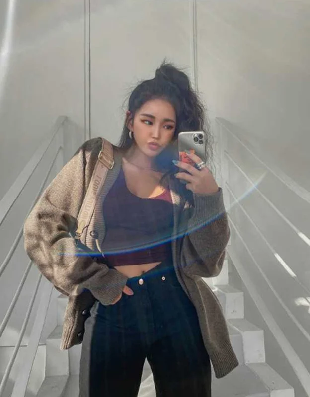 CMAZCMAZFairy Онлайн Красный зарубежный Стиль Ленивый свитер кардиган для женщин