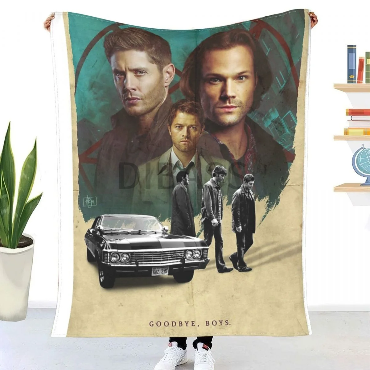 

SPN FINALE Comforter 3D Printed Flannel Throw Blanket
