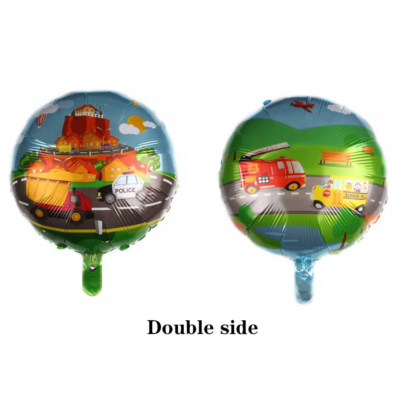 

50pcs 18 Inch Cartoon Car Balloon Fire Truck Car Foil Balloon Globos Children Gifts Birthday Party Decorations Kids Balls
