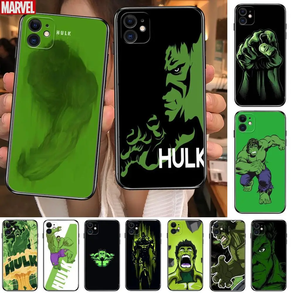 Мультяшные Чехлы Халк для телефонов iphone 13 Pro Max Чехол 12 11 8 PLUS 7PLUS 6S XR X XS 6 mini se