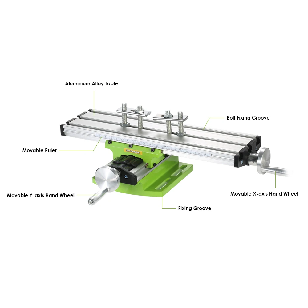 Mini Compound Bench Drilling Slide Table Worktable Milling Working Cross Vise Machine for Drill Stand | Инструменты