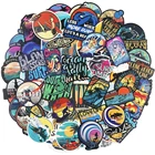 Наклейки для серфинга 100 шт., наклейки для путешествий и пляжа, для серфинга, ноутбука, чемодана, велосипеда, планшета, бутылки для воды