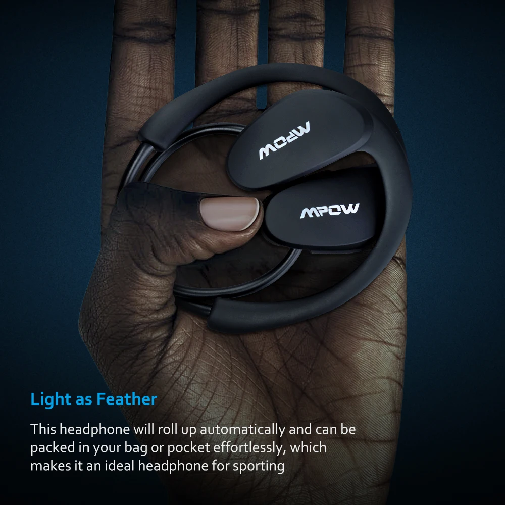 Mpow Bluetooth 4,1 наушники для защиты от пота спортивные наушники HiFi стерео Беспроводной наушники С микрофоном для iPhone X/8/7/6 huawei