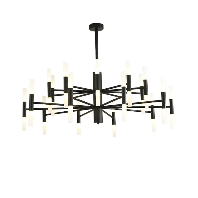 Современный подвесной светильник с деревом и веткой для гостиной в