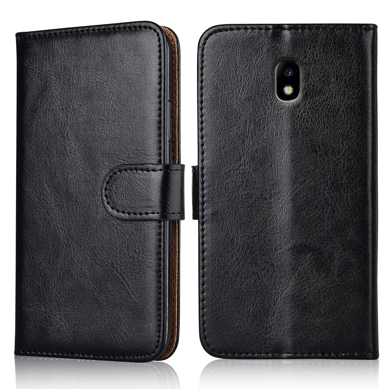 Чехол-книжка для Samsung Galaxy J5 2017, J530, J530F SM-530F, кожаный, с ремешком