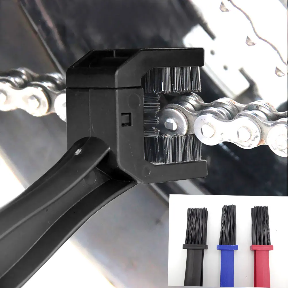 Cycling Motorcycle Bycicle Chain Cleaner Moto Brush Tools Solid Robust Plastic Rigid Quality Hair Outdoor Scrubber | Автомобили и