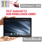 Новинка 2022 нетбук 10,1 дюйма легкие ультратонкие планшеты 2 + 32 ГБ Android 7.1.1 Allwinner A64 четырехъядерный 1280x800 IPS без камеры