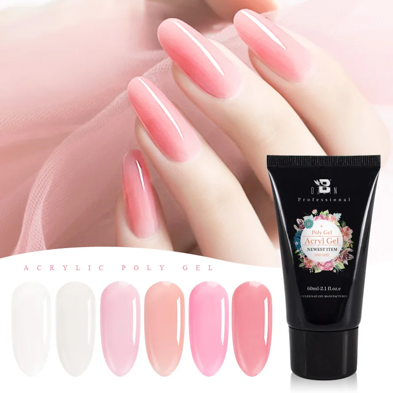 BOZLIN акрилового геля поли ногтей гель для наращивания био Гели Soak Off светодиодный
