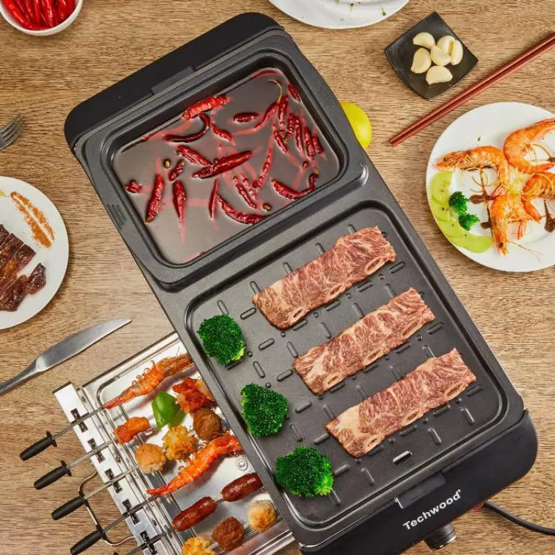 Горячий горшок для барбекю домашний котелок кипячения в Корейском стиле можно