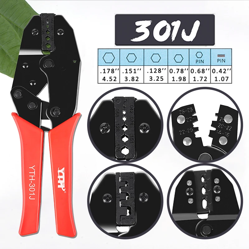 Щипцы для клемм YTH, инструменты для обжима кабеля SMC, с шестигранным покрытием, для RG179, RG174, RG316, SMA, SMB, MCX, TNC, ручные инструменты