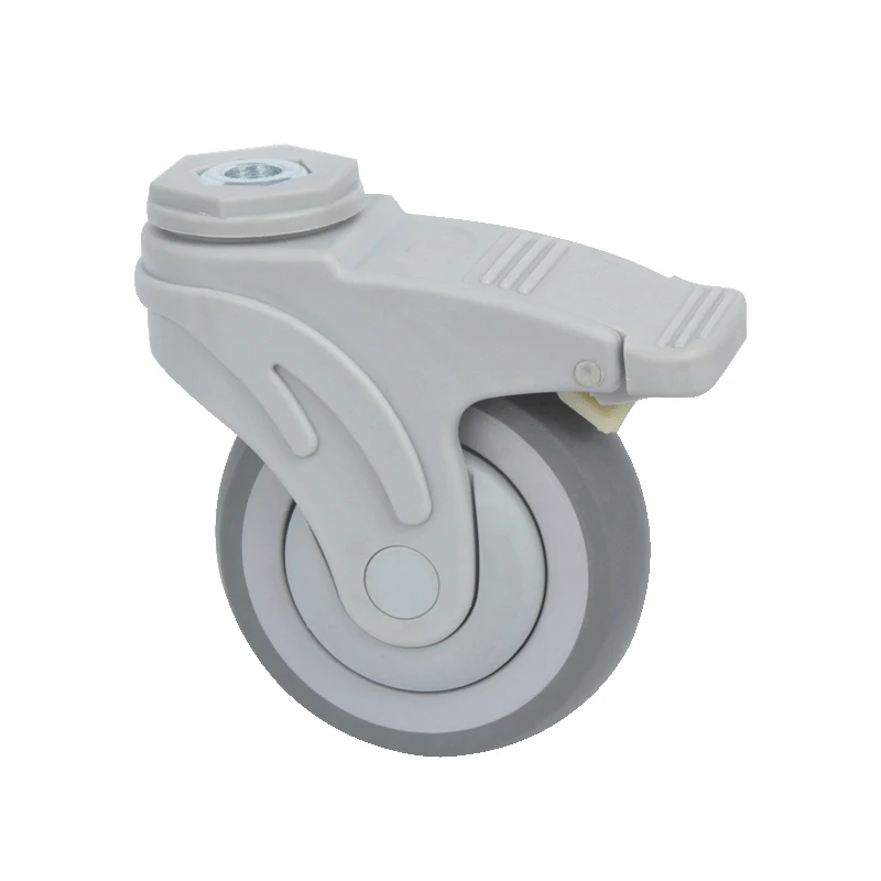 5 дюймовый Пластик супер синтетической резины TPR рицинус медицинские кровати