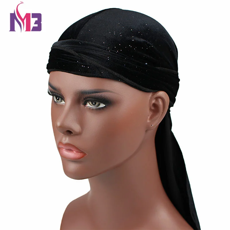 Блестящие вельветовые durag bandan мягкая популярная шапка|Мужская Skullies & шапочки| |
