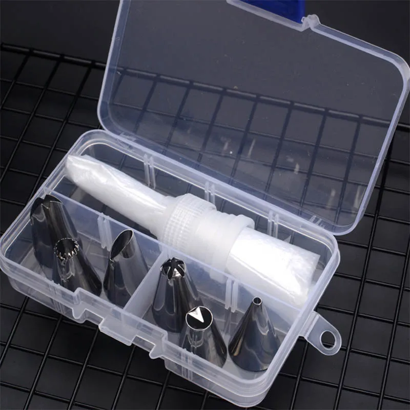 6 шт. Набор насадок для кондитерского мешка инструмент украшения торта