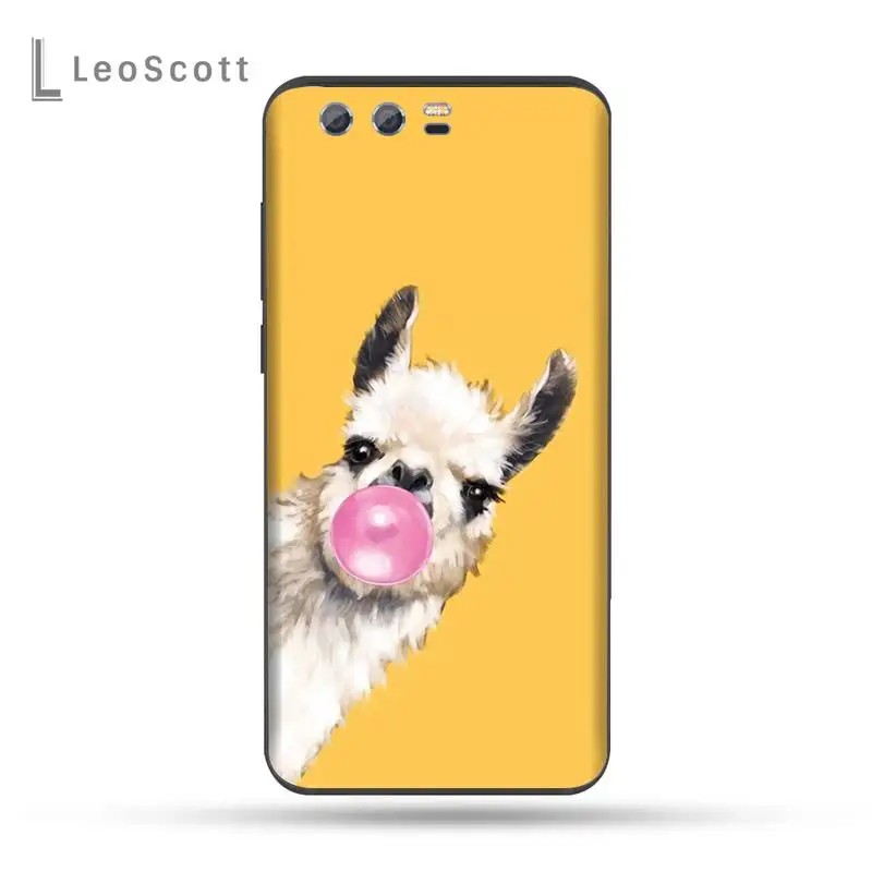 

cute lamas Alpaca animals Phone Case For Huawei Honor view 7a5.45inch 7c5.7inch 8x 8a 8c 9 9x 10 20 10i 20i lite pro