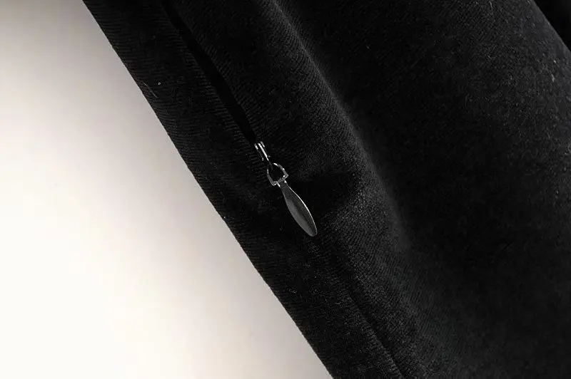 Обтягивающее женское черное платье осень 2019 Новое модное мягкое эластичное