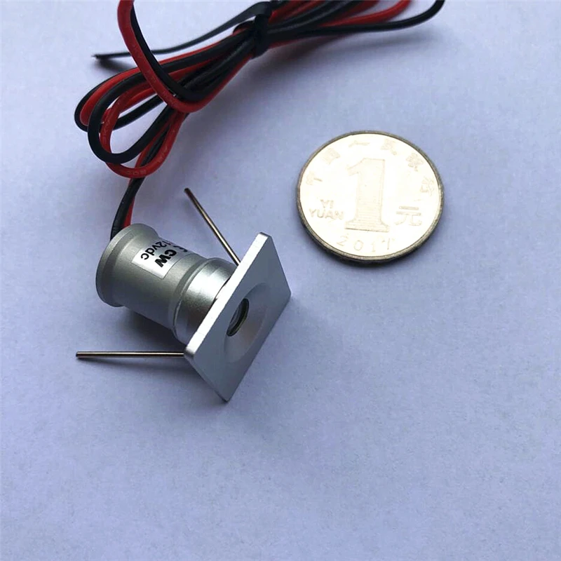 9 шт./лот DC12V 1 Вт светодиодный мини-светильник Bridgelux чип водонепроницаемый IP65