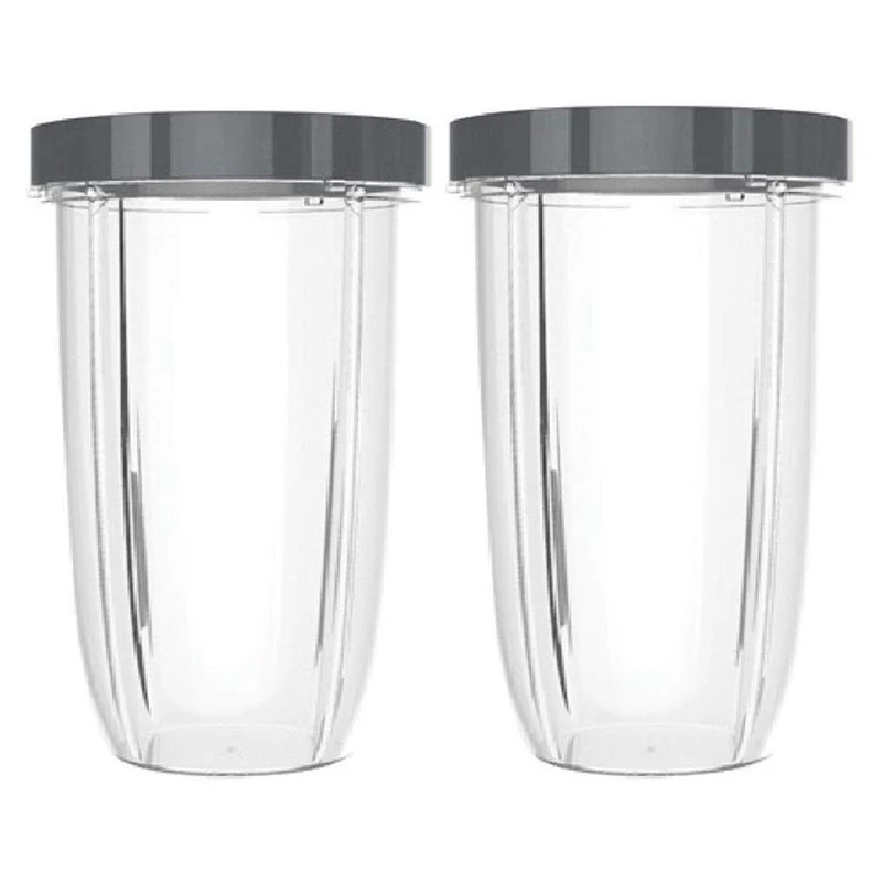 

AD-for NutriBullet Blenders with Lip Ring 32OZ Two Oversized Cup Jars for NutriBullet 600W and Pro 900W Blenders