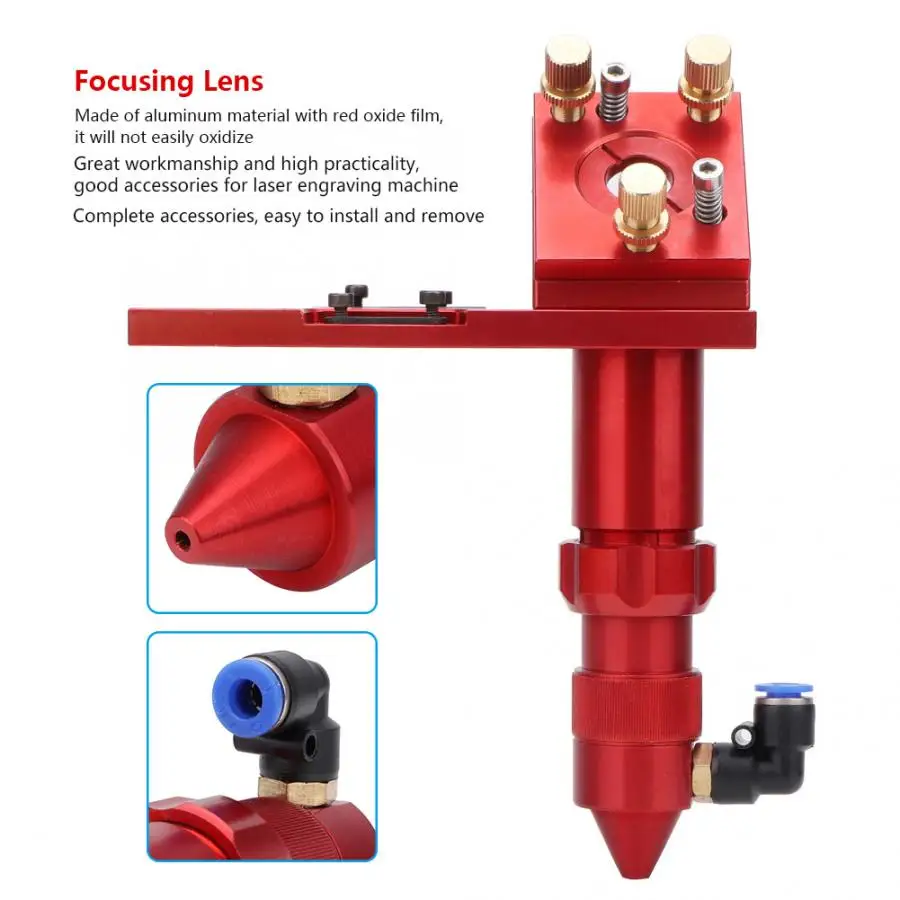 Красный оксидной пленки Алюминий лазерная головка зеркало в раме Набор для