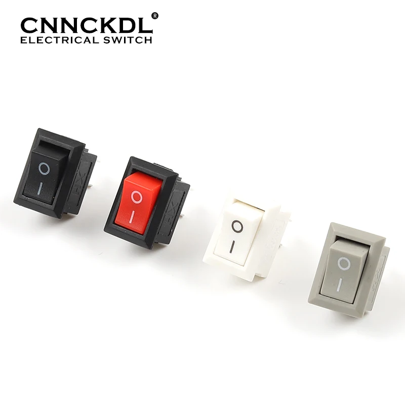 Кнопочный переключатель KCD11 10 шт./лот 2 контакта 10x15 мм SPST 3A 250 В AC|Выключатели| |