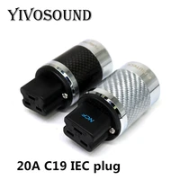 yivosound hifi carbon fiber copper plating rhodium 20a iec c19 quality of the plug