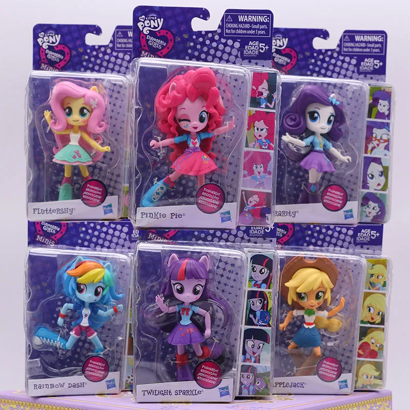 Hasbro мой маленький пони Подлинная мини-кукла для конной Девочки Радуга тире