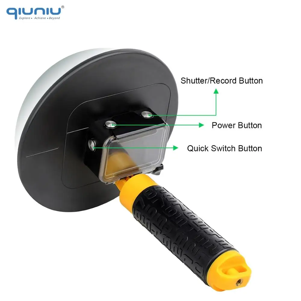 Чехол для подводного дайвинга QIUNIU водонепроницаемый корпус купольного порта