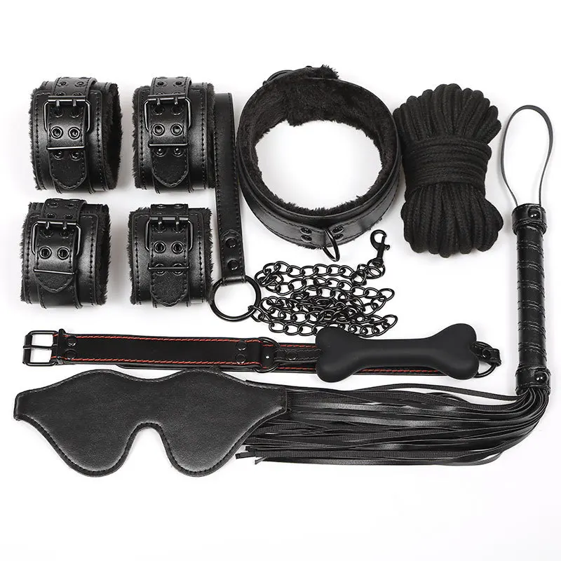 Экологические ПУ плюшевые 7 штук наручники связанные бондаж альтернативные