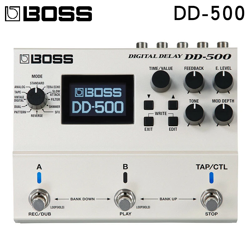 Boss DD 500 мультицифровая педаль эффектов с задержкой|Детали и аксессуары для