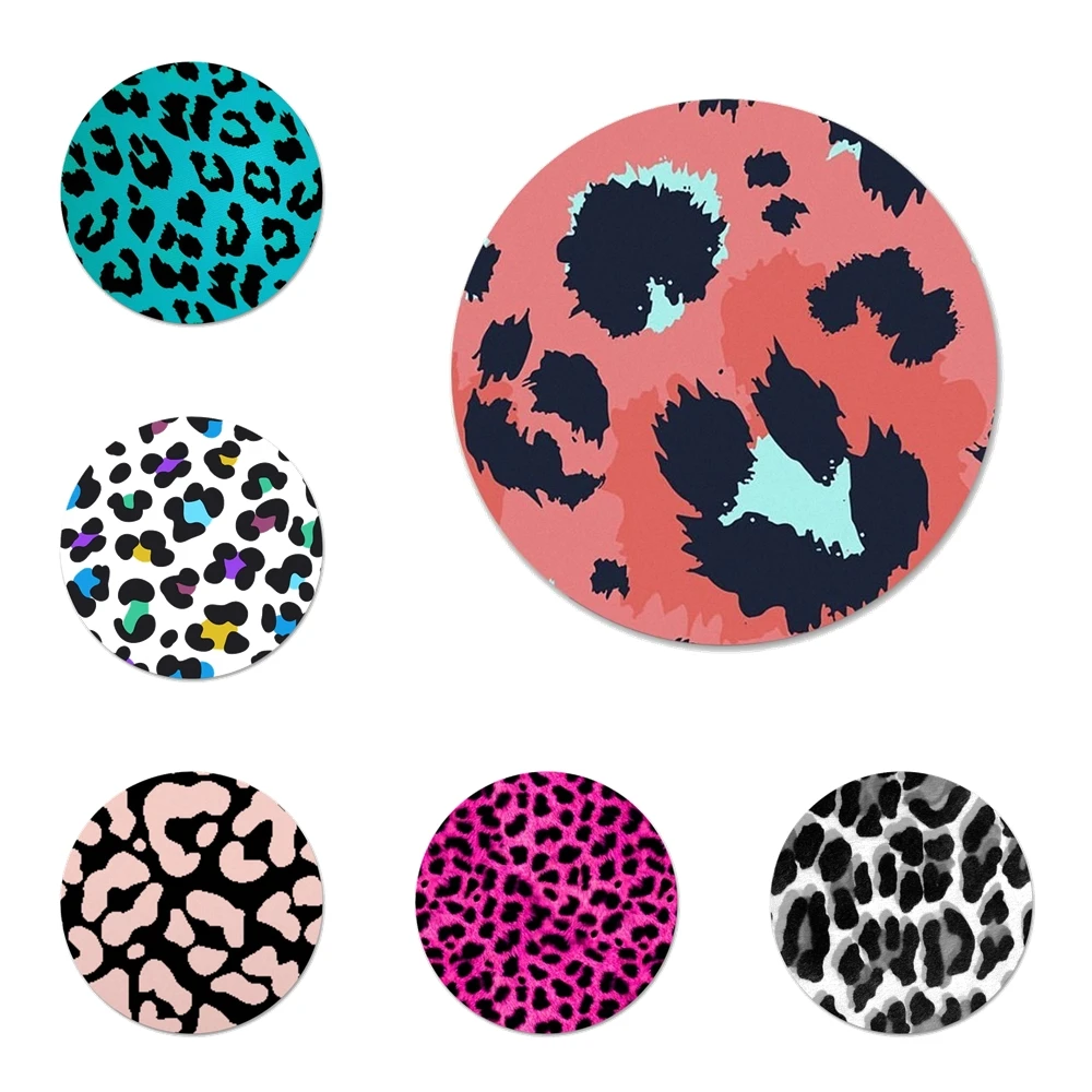 Значки 58 мм с тигровым леопардовым принтом значки металлические для украшения