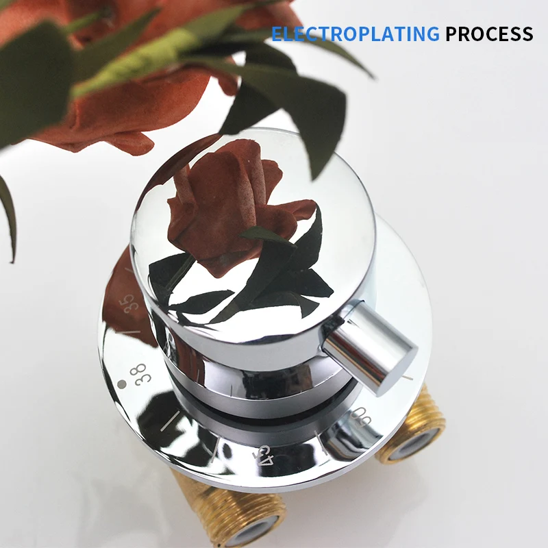 

Thermostatic Shower Faucet Valve Cold&Hot Water Mixing Valve Mixer Tap For Bathroom Shower Brass Shower Valve Cartridge