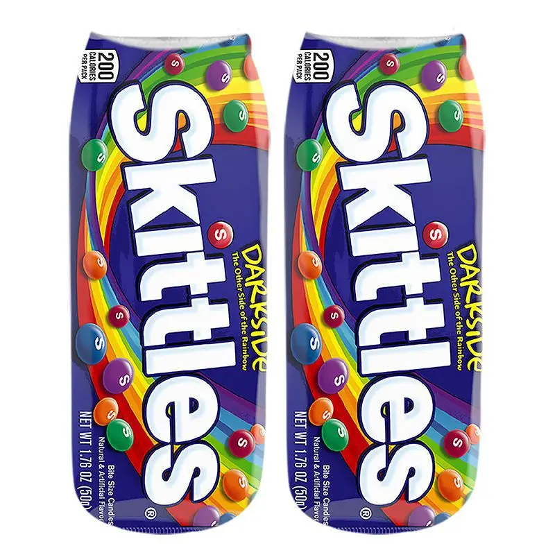

New Design Fashion Potato Chips 3D Digital Printing Socks Puffed Food Snacks Cotton Socks In Tube Cool Fashion Socks