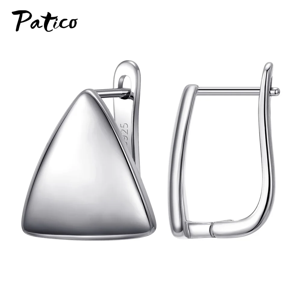 Женские серьги-кольца из серебра 925 пробы