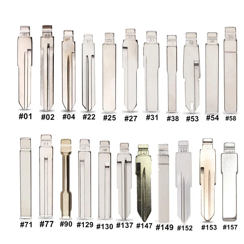 

10pcs Remote Key Blade KD VVDI Uncut Flip Blank For Renault/Toyota/BMW/VW/AUDI/PSA/Hyundai VA2 HON66 SIP22 VAC102 Blade