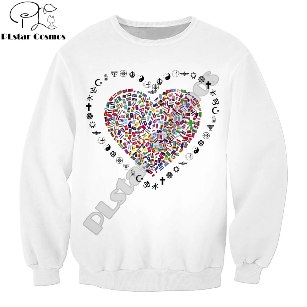 

Новинка 2019, модная мужская Толстовка Love for all rageon с 3D принтом, верхняя одежда с длинным рукавом, уличная одежда унисекс, мужская Толстовка