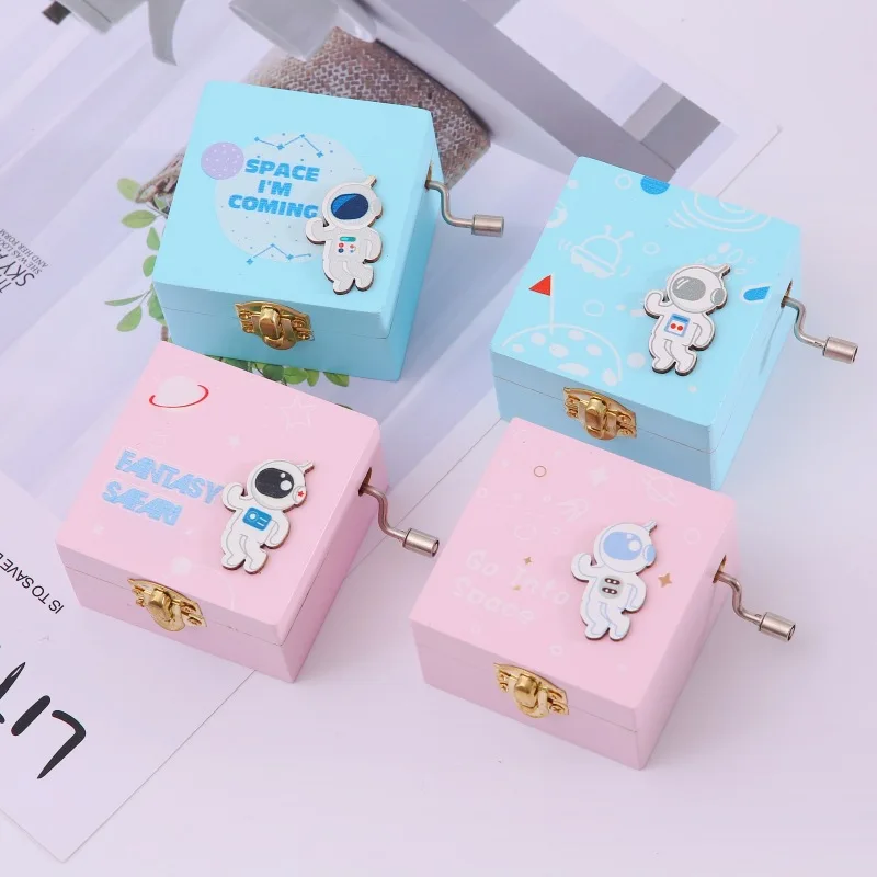 Мультфильм астронавт форма музыкальная шкатулка Мини милый подарок на день