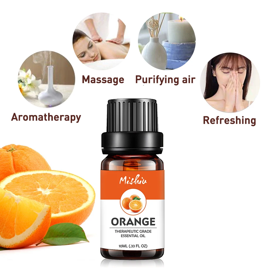 Mishiu натуральное эфирное Масла для диффузоры оранжевый шалфей мускатный