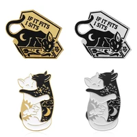 cat brooch enamel pin badges for korean clothes women anime badges lapel pins decorative brooches cute mini badges on backpack