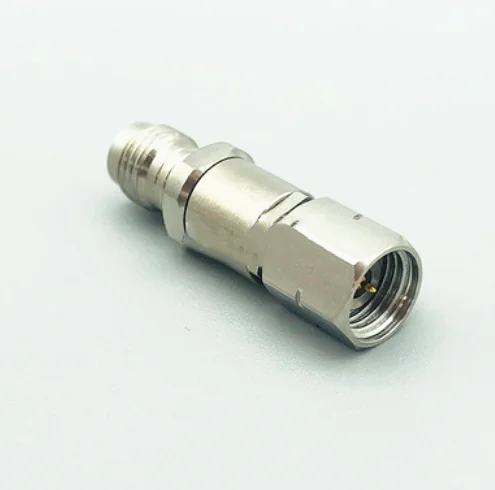 1,85mm macho a hembra de 2,4mm de acero inoxidable de alta frecuencia de onda milim&eacute;trica prueba adaptador de conector DC-50G-0