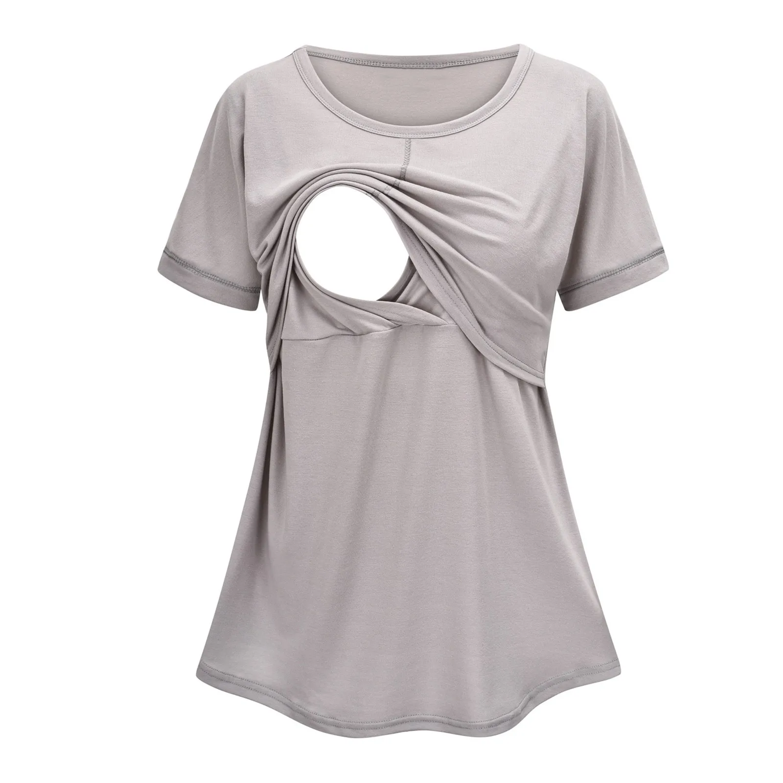 

Maternity Dress Summer Nursing Tee Top Maternity T Shirt Short Sleeve Nursing Wrap Tee T-shirt Baby Breastfeeding Pregnanty Tops