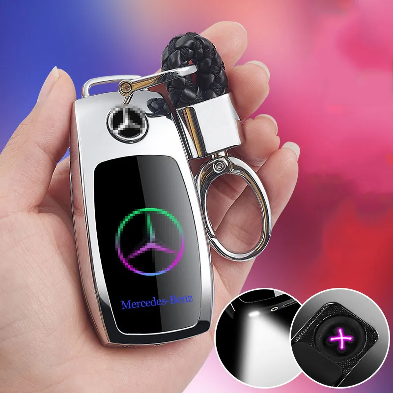 New Product USB Benz Car Keychain Recharger Lighter Double Arc Personality Multifunctional Cigarette | Дом и сад